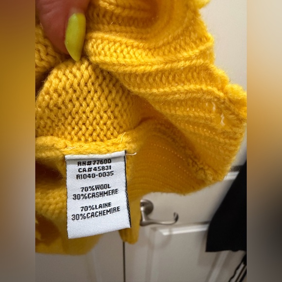 Chaser Bright Yellow Sandrine Rose Sweater Boys Don’t Cry - Picture 7 of 8